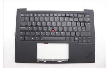 Lenovo 5M11N61218 C-Cover with keyboard, Slovenian, Deep Black, FingerPrint Reader, WWAN, UK