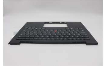 Lenovo 5M11N61221 C-Cover with keyboard, Switzerland, Deep Black, FingerPrint Reader, WWAN, UK