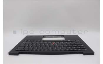 Lenovo 5M11N61224 C-Cover with keyboard, Turkish, Deep Black, FingerPrint Reader, WWAN, UK