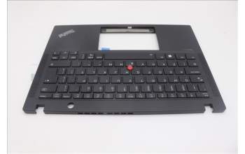 Lenovo 5M11N89393 C-Cover with keyboard, Brazil Portuguese, Black, Backlight, UK