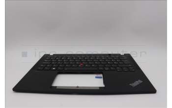 Lenovo 5M11N89405 C-Cover with keyboard, Danish, Black, Backlight, UK