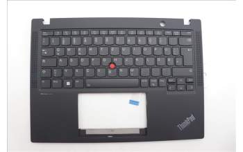 Lenovo 5M11N89423 C-Cover with keyboard,German,Black,Backlight