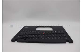 Lenovo 5M11N89423 C-Cover with keyboard,German,Black,Backlight