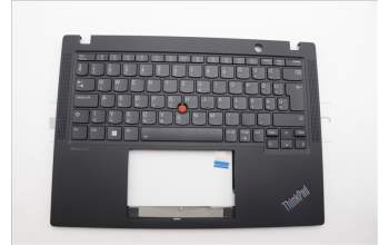 Lenovo 5M11N89432 C-Cover with keyboard, Hungarian, Black, Backlight, UK
