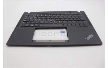 Lenovo 5M11N89447 C-Cover with keyboard, Spanish LA, Black, Backlight, UK