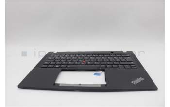 Lenovo 5M11N89453 C-Cover with keyboard, Norwegian, Black, Backlight, UK