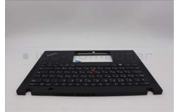 Lenovo 5M11N89462 C-Cover with keyboard, Russian, Black, Backlight, US