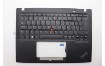Lenovo 5M11N89489 C-Cover with keyboard, UK English, Black, Backlight, UK