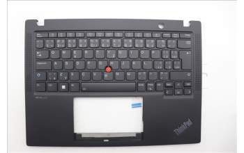 Lenovo 5M11N89515 C-Cover with keyboard, Czech Slovakian, Black, Backlight, WWAN, UK
