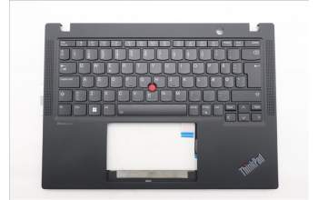 Lenovo 5M11N89517 C-Cover with keyboard, Danish, Black, Backlight, WWAN, UK