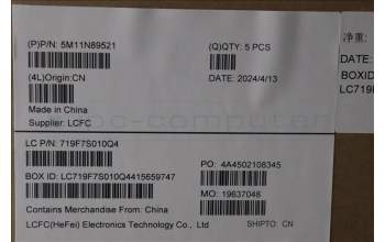 Lenovo 5M11N89521 C-Cover with keyboard, USA English, Black, Backlight, WWAN, US