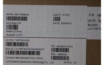 Lenovo 5M11N89545 C-Cover with keyboard, Hungarian, Black, Backlight, WWAN, UK