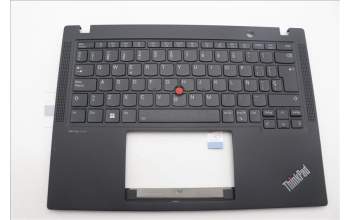 Lenovo 5M11N89581 C-Cover with keyboard, Spanish, Black, Backlight, WWAN, UK