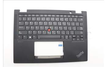 Lenovo 5M11N89832 C-Cover with keyboard, Arabic, Black, Backlight, US