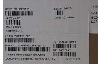 Lenovo 5M11N89832 C-Cover with keyboard, Arabic, Black, Backlight, US