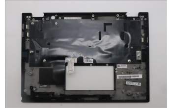 Lenovo 5M11N89836 C-Cover with keyboard, Belgian, Black, Backlight, UK