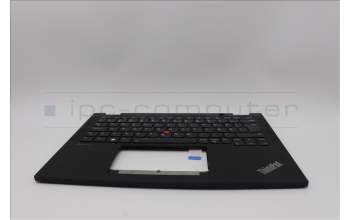 Lenovo 5M11N89850 C-Cover with keyboard, Danish, Black, Backlight, UK