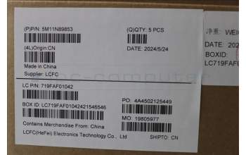 Lenovo 5M11N89853 MECH_ASM BL KB BK ENG CHY