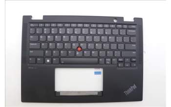 Lenovo 5M11N89854 C-Cover with keyboard, USA English, Black, Backlight, US