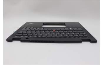 Lenovo 5M11N89854 C-Cover with keyboard, USA English, Black, Backlight, US
