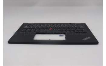 Lenovo 5M11N89857 C-Cover with keyboard, Estonian, Black, Backlight, UK
