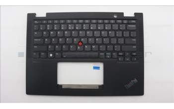 Lenovo 5M11N89859 C-Cover with keyboard, US English Euro, Black, Backlight, US