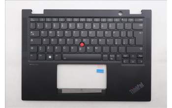 Lenovo 5M11N89884 C-Cover with keyboard, Italian, Black, Backlight, UK