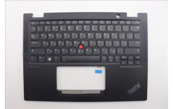 Lenovo 5M11N93099 C-Cover with keyboard, Russian, Black, Backlight, US