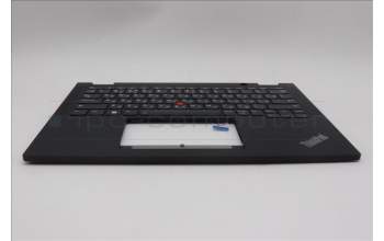 Lenovo 5M11N93099 C-Cover with keyboard, Russian, Black, Backlight, US