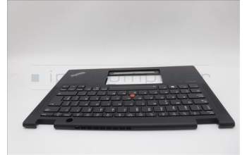 Lenovo 5M11N93105 C-Cover with keyboard, Spanish, Black, Backlight, UK