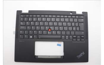 Lenovo 5M11N93111 C-Cover with keyboard, Switzerland, Black, Backlight, UK
