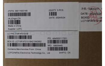 Lenovo 5M11N93149 C-Cover with keyboard, Czech Slovakian, Black, Backlight, WWAN, UK