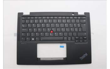 Lenovo 5M11N93159 C-Cover with keyboard, Estonian, Black, Backlight, WWAN, UK