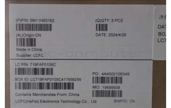 Lenovo 5M11N93162 MECH_ASM BL KB BK WW EURO ENG LTN