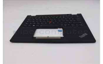 Lenovo 5M11N93166 C-Cover with keyboard, French, Black, Backlight, WWAN, US