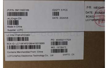 Lenovo 5M11N93189 C-Cover with keyboard, Japanese, Black, Backlight, WWAN, JP