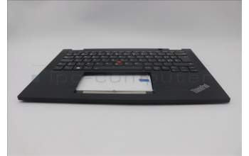 Lenovo 5M11N93222 C-Cover with keyboard, Switzerland, Black, Backlight, WWAN, UK