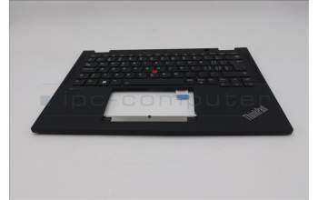 Lenovo 5M11N93223 C-Cover with keyboard, Switzerland, Black, Backlight, WWAN, UK
