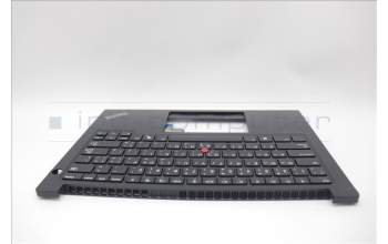 Lenovo 5M11N93254 C-Cover with keyboard, Arabic, Black, US