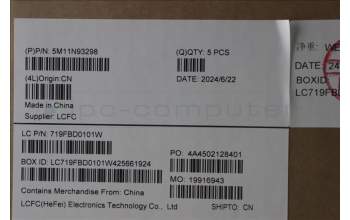 Lenovo 5M11N93298 C-Cover with keyboard, Portuguese, Black, UK