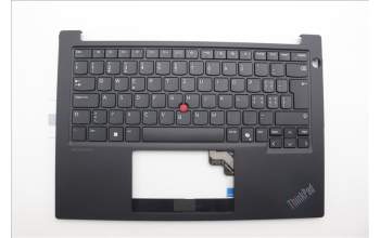 Lenovo 5M11N93322 C-Cover with keyboard, Switzerland, Black, UK