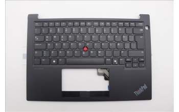 Lenovo 5M11N94111 C-Cover with keyboard, Icelandic, Black, UK