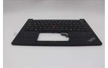 Lenovo 5M11N94111 C-Cover with keyboard, Icelandic, Black, UK
