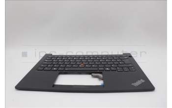 Lenovo 5M11N94159 C-Cover with keyboard, Canadian French 058, Black, Backlight, UK