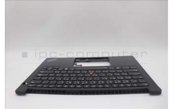 Lenovo 5M11N94161 C-Cover with keyboard, Arabic, Black, Backlight, US