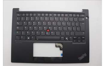 Lenovo 5M11N94167 C-Cover with keyboard, Belgian, Black, Backlight, UK