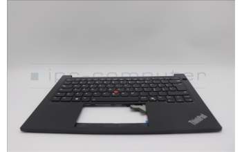 Lenovo 5M11N94197 C-Cover with keyboard, Italian, Black, Backlight, UK