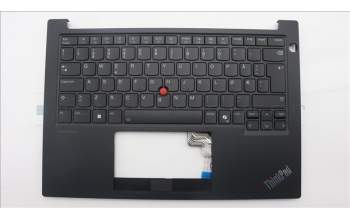 Lenovo 5M11N94202 C-Cover with keyboard, Norwegian, Black, Backlight, UK