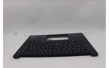 Lenovo 5M11N94217 C-Cover with keyboard, Slovenian, Black, Backlight, UK