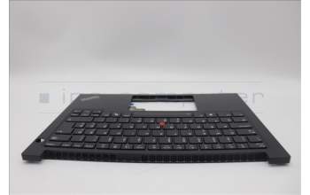 Lenovo 5M11N94219 C-Cover with keyboard, Slovenian, Black, Backlight, UK